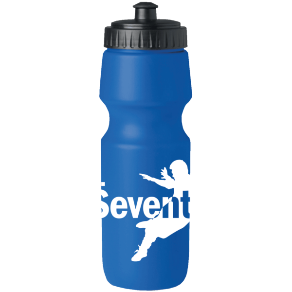Gourde de sport en plastique - Bleue ou Rouge