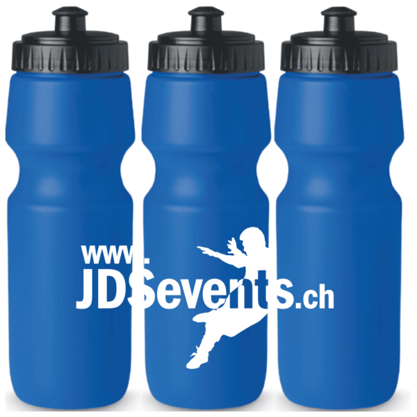 Gourde de sport en plastique - Bleue ou Rouge – Image 3